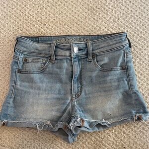 American Eagle Outfitters Women's Light Blue Jean Shorts
